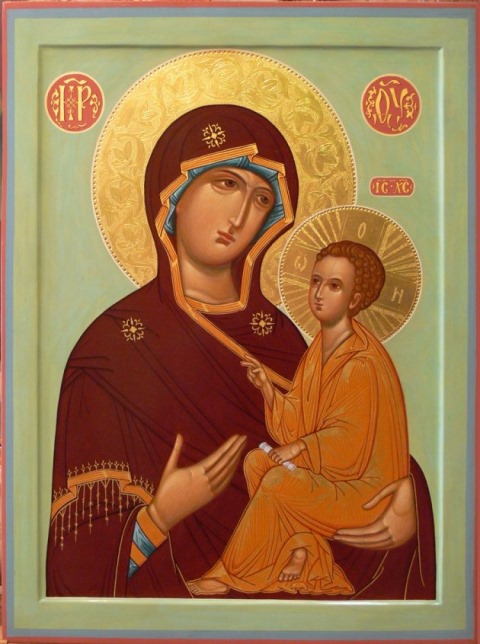 Kopija ikone Tihvinske Bogorodice